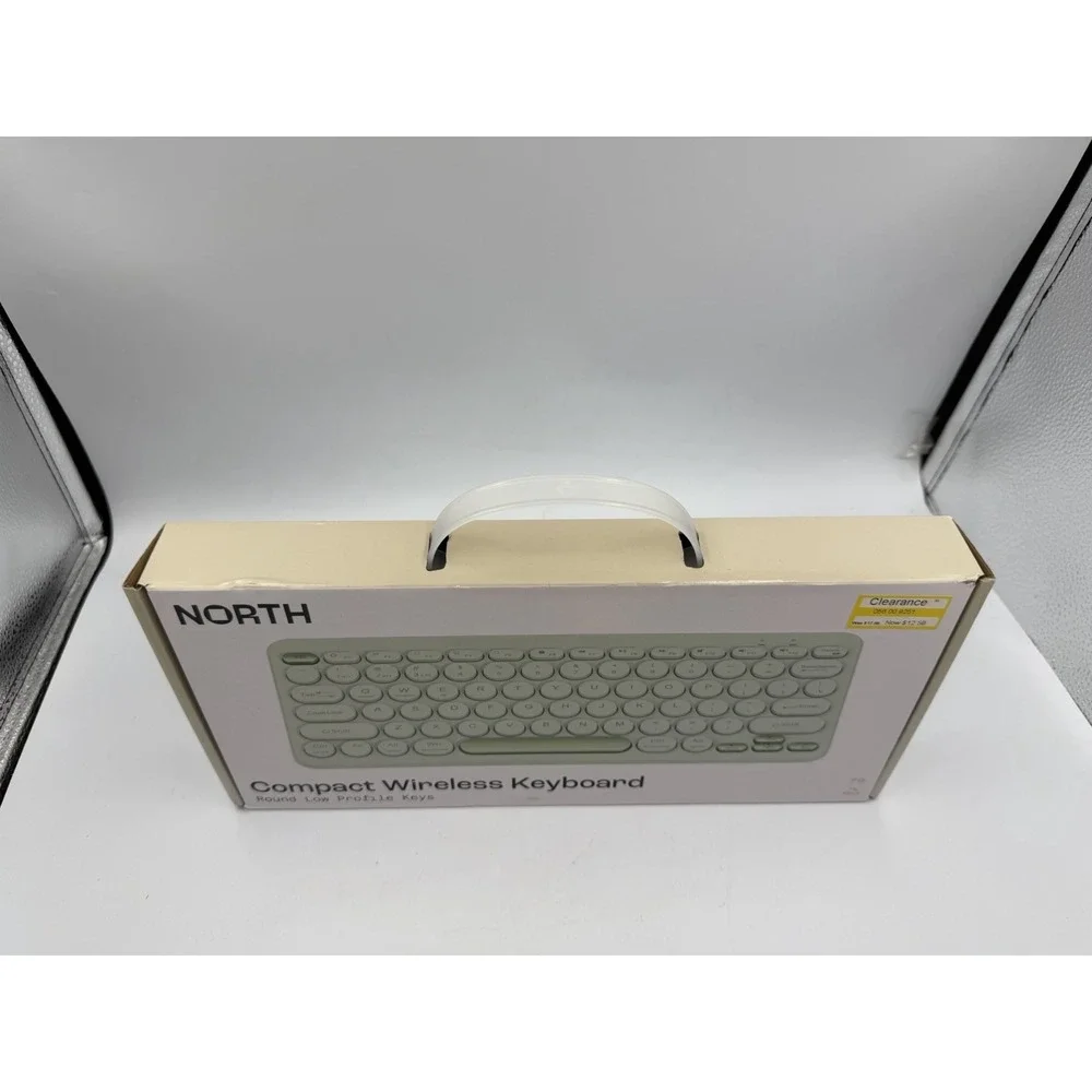 NEW IN BOX North Compact Round Key Wireless Keyboard - Mint Green